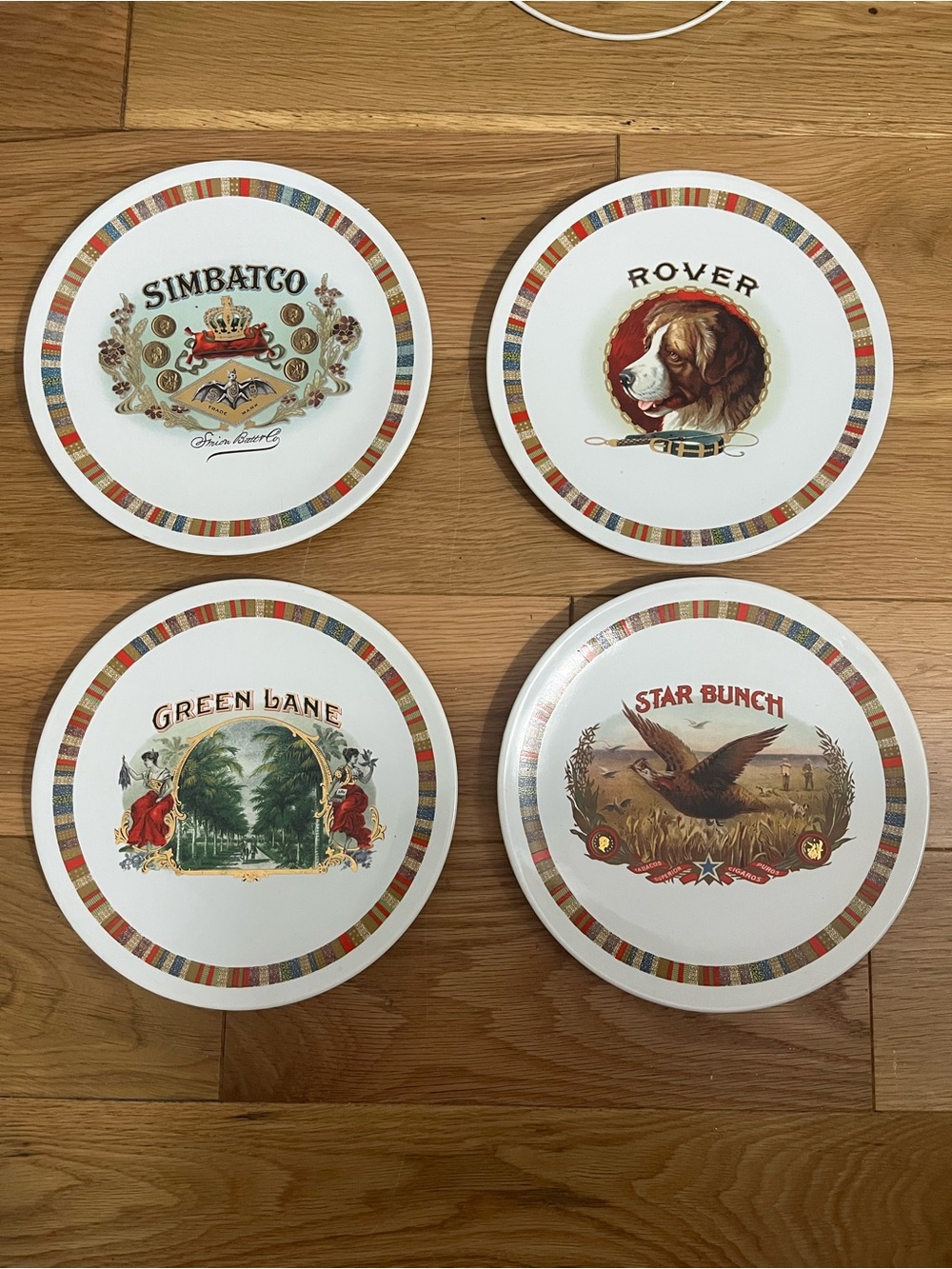 Pottery Barn Fireside club plates
